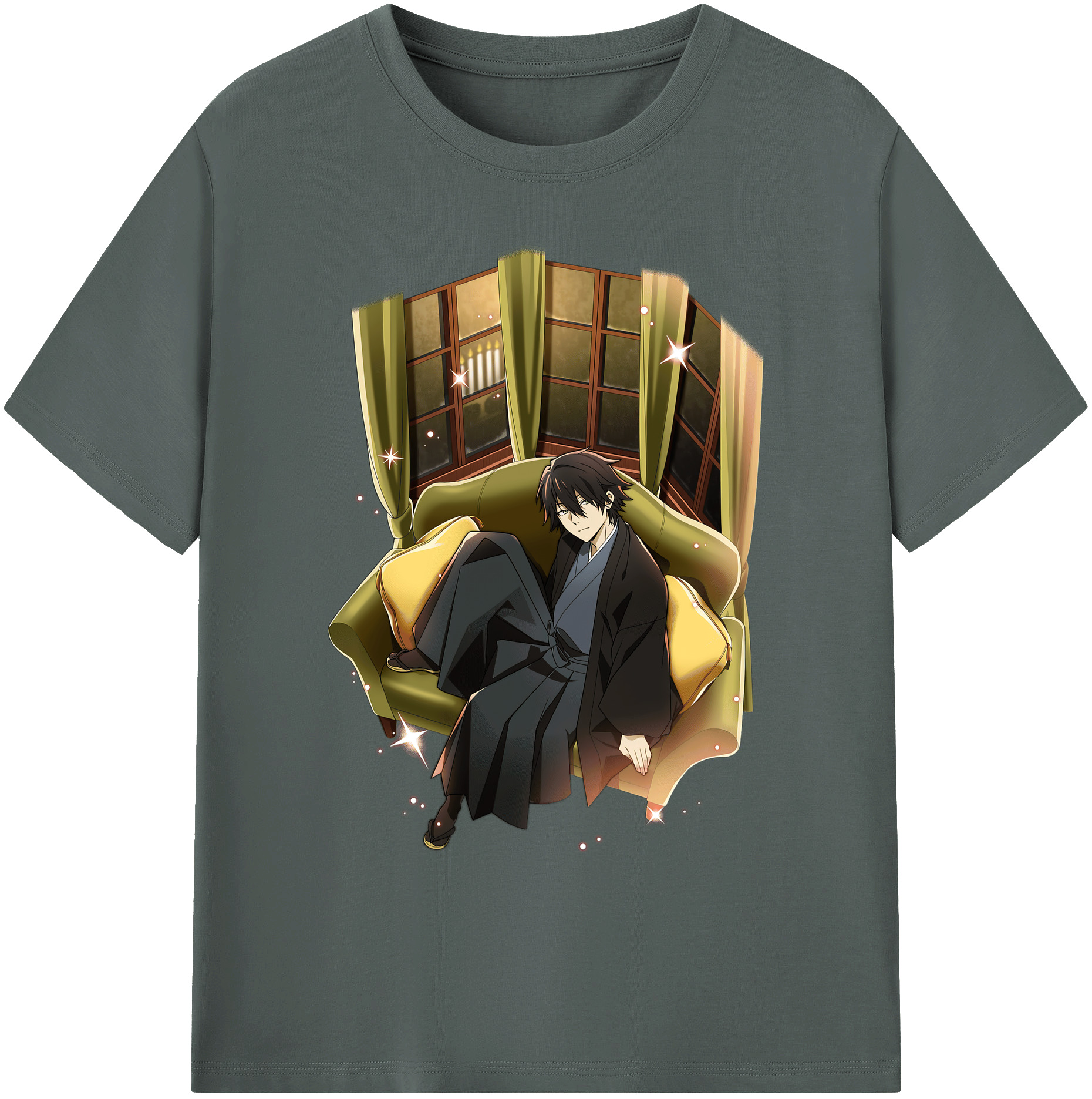 （画像用） 文豪ストレイドッグス Bungo Stray Dogs 綿100％ メンズ半袖Tシャツ｜肌触りやわらか＆通気性